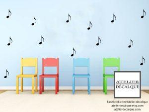 Décalque mural  S-022 –  Note de musique